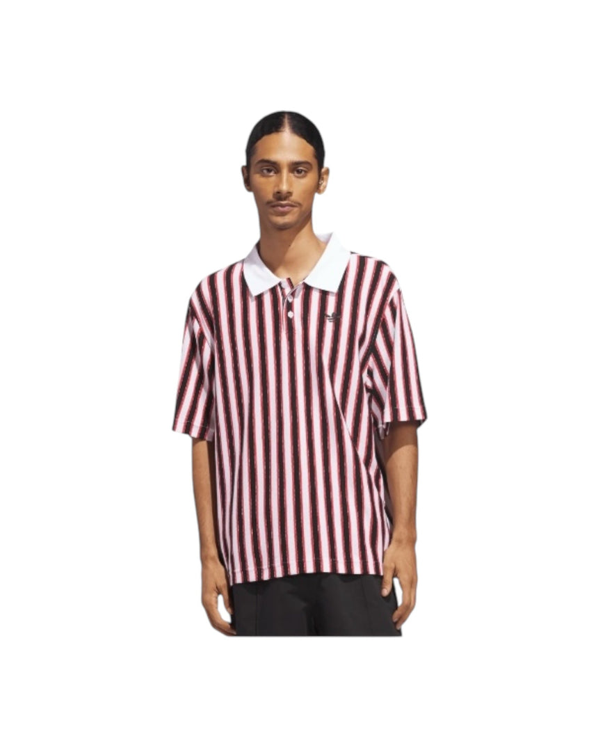 Adidas OG Jersey Polo - Burgundy White Black - Spin Limit Boardshop