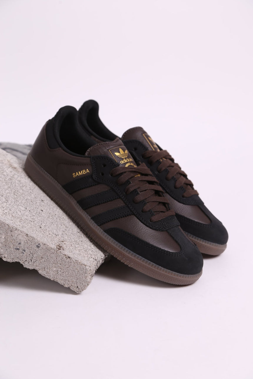 Adidas Samba ADV - Dark Brown/Core Black/Gum - Spin Limit Boardshop