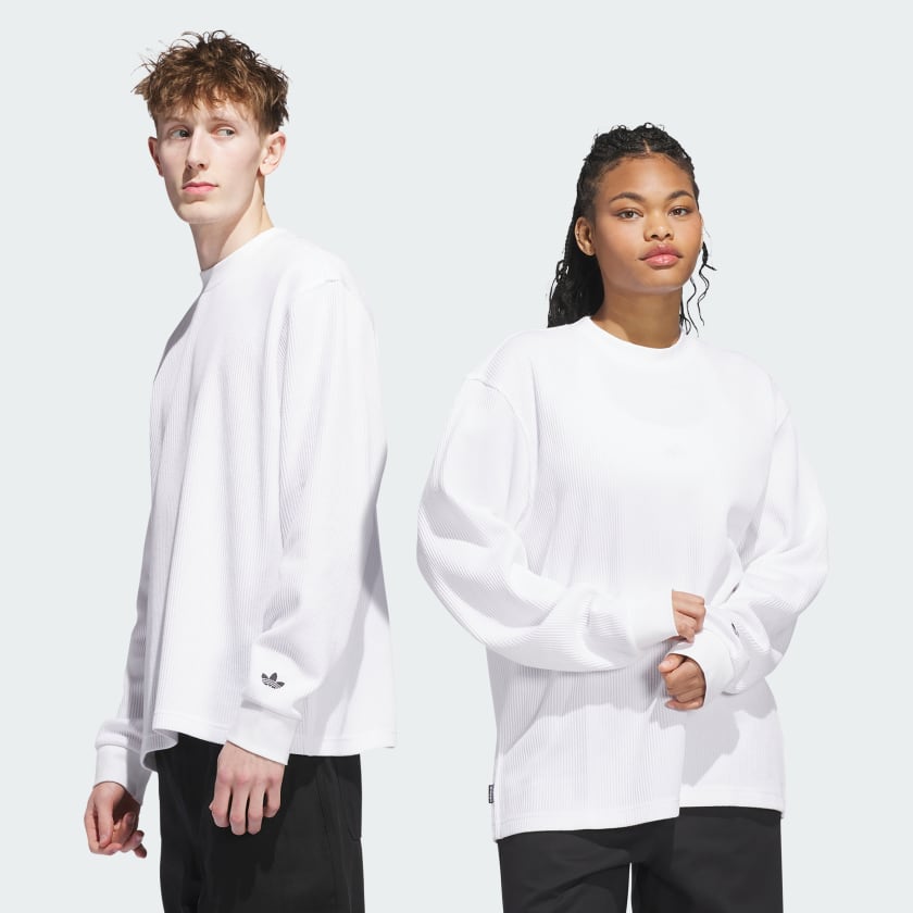 Adidas Thermal Longsleeve - White - Spin Limit Boardshop