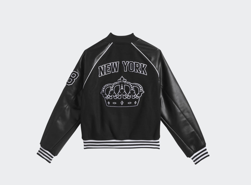 Adidas Tyshawn College Jacket - Black White - Spin Limit Boardshop