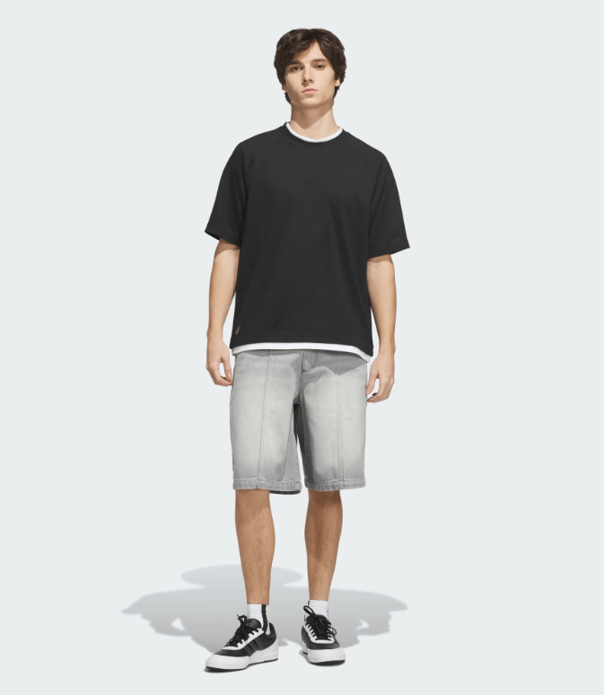 Adidas x Tyshawn Denim Short - Grey - Spin Limit Boardshop