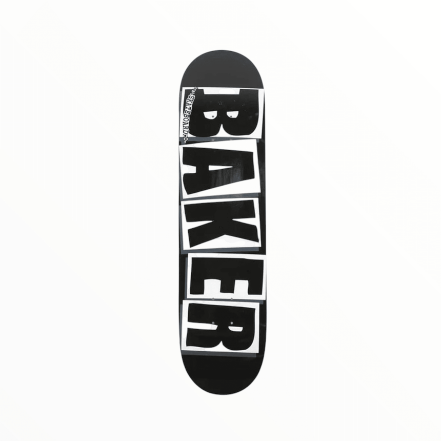 Baker Brand Logo Deck 8.0 - Black White - Spin Limit Boardshop