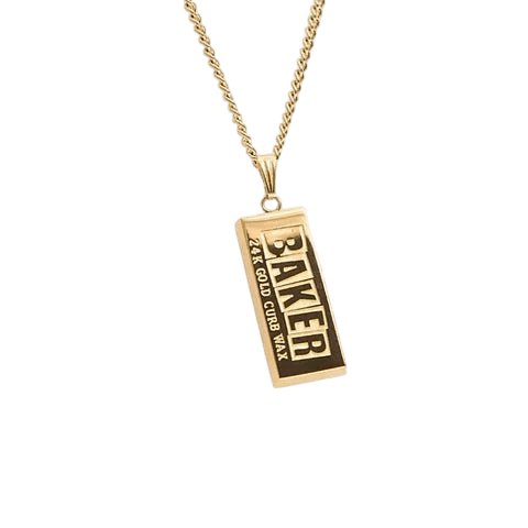 Baker Gold Bar Necklace - Gold - Spin Limit Boardshop
