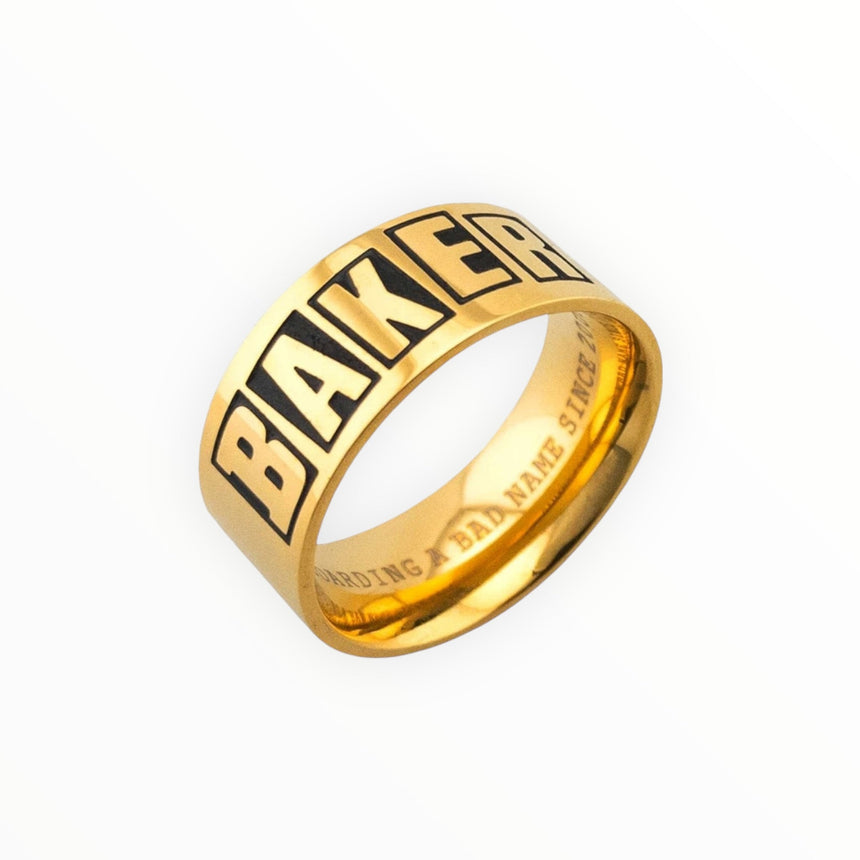 Baker Logo Gold Ring - Gold - Spin Limit Boardshop