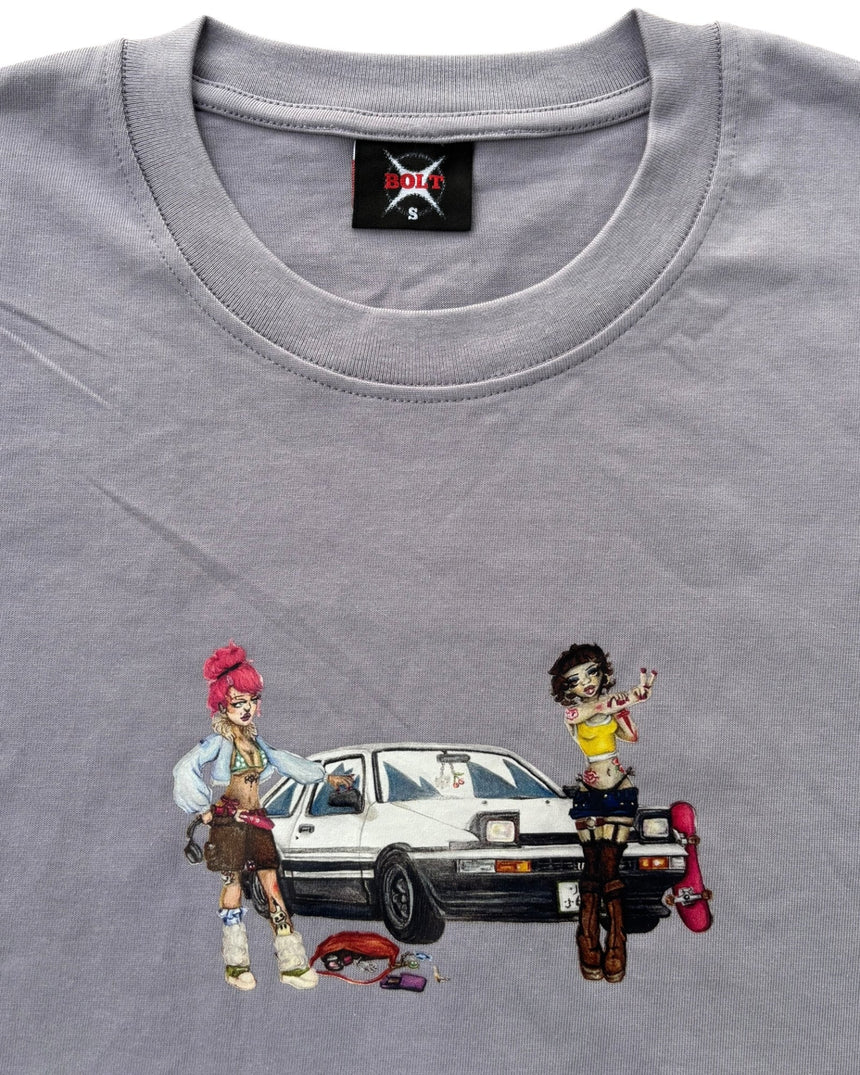 Bolt Graphic Tee - Light Purple - Spin Limit Boardshop