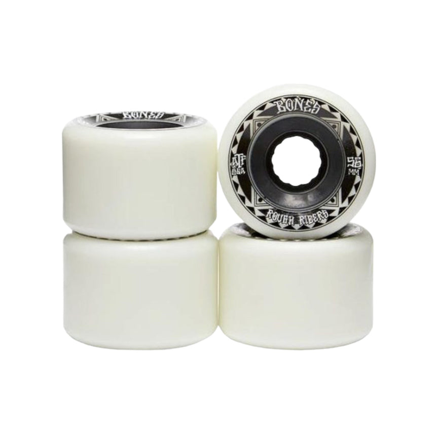 Bones ATF Wheels Rough Riders Runners 59mm - White - Spin Limit Boardshop