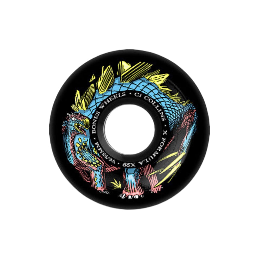 Bones X Formula Wheels V6 Widecut 99A - 55mm - Spin Limit Boardshop