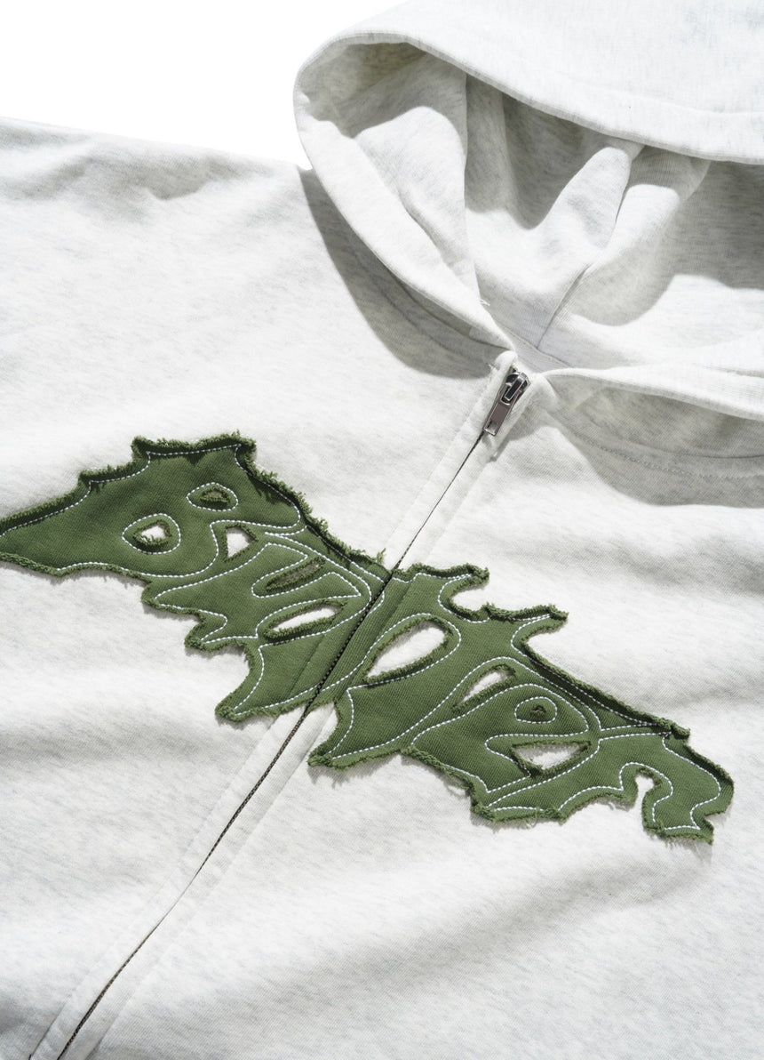 Butter Goods Amplify Zip - Thru Hoodie - Ash - Spin Limit Boardshop