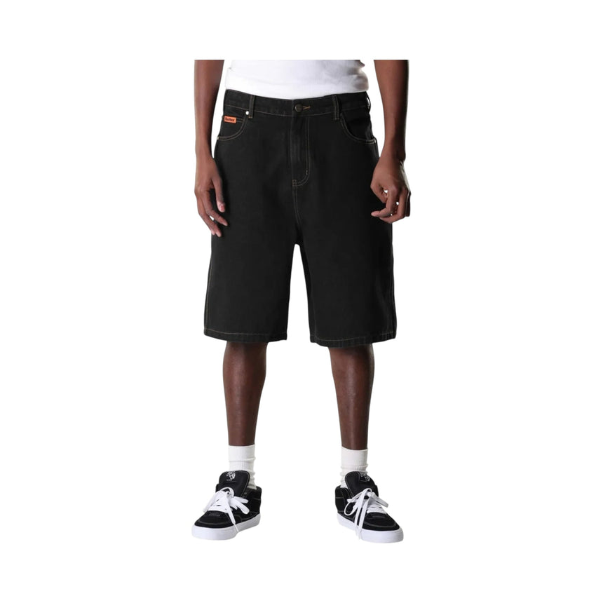 Butter Goods Baggy Denim Shorts - Washed Black - Spin Limit Boardshop