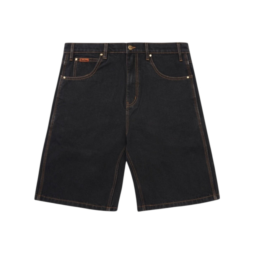 Butter Goods Baggy Denim Shorts - Washed Black - Spin Limit Boardshop