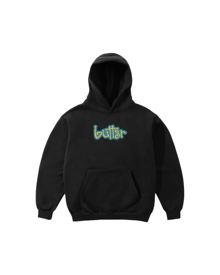 Butter Goods Connection Pullover Hoodie - Black - Spin Limit Boardshop