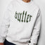 Butter Goods Cut Out Applique Crewneck - Ash - Spin Limit Boardshop