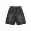 Butter Goods Drummer Baggy Denim Shorts - Streakly Black - Spin Limit Boardshop
