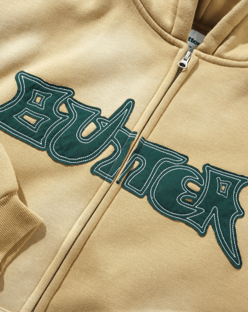 Butter Goods Encounter Zip - Thru Hood - Washed Tan - Spin Limit Boardshop