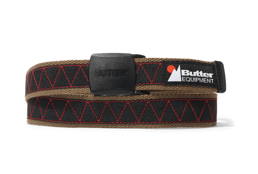 Butter Goods Equipment Woven Belt - Black - Spin Limit Boardshop