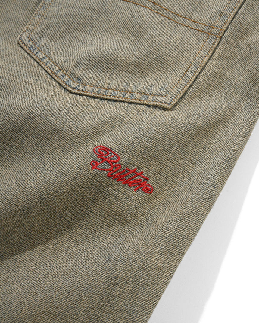 Butter Goods Garage Denim Jeans - Sunfade Blue - Spin Limit Boardshop