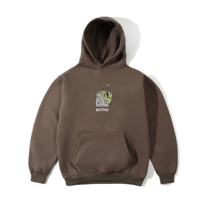 Butter Goods Garbage Pullover Hood - Washed Brown - Spin Limit Boardshop