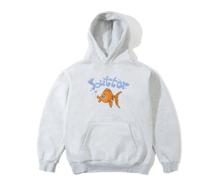 Butter Goods Goldfish Pullover Hood - Ash - Spin Limit Boardshop