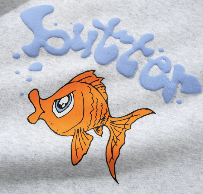 Butter Goods Goldfish Pullover Hood - Ash - Spin Limit Boardshop