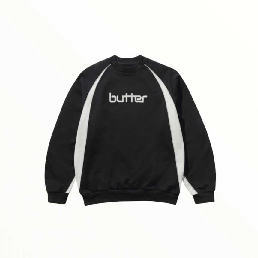 Butter Goods Match Crewneck - Black - Spin Limit Boardshop