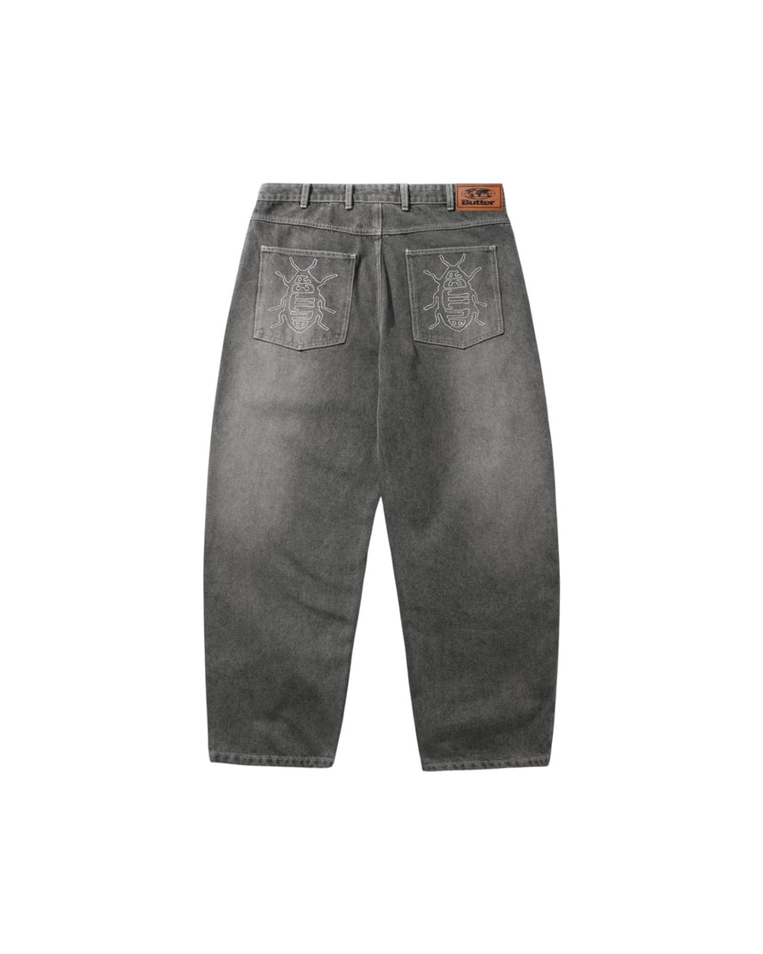 Butter Goods Roach Denim Jeans - Black Wash - Spin Limit Boardshop