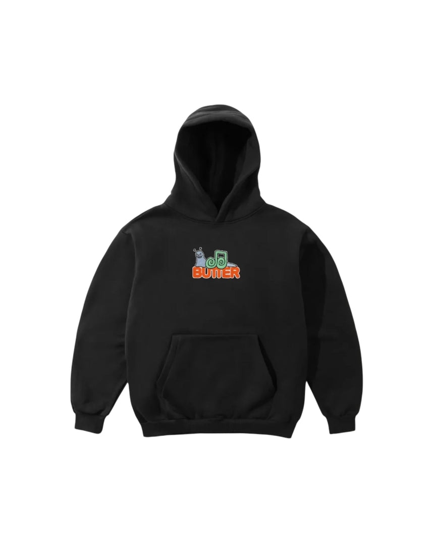 Butter Goods Snail Pullover Hoodie - Black - Spin Limit Boardshop