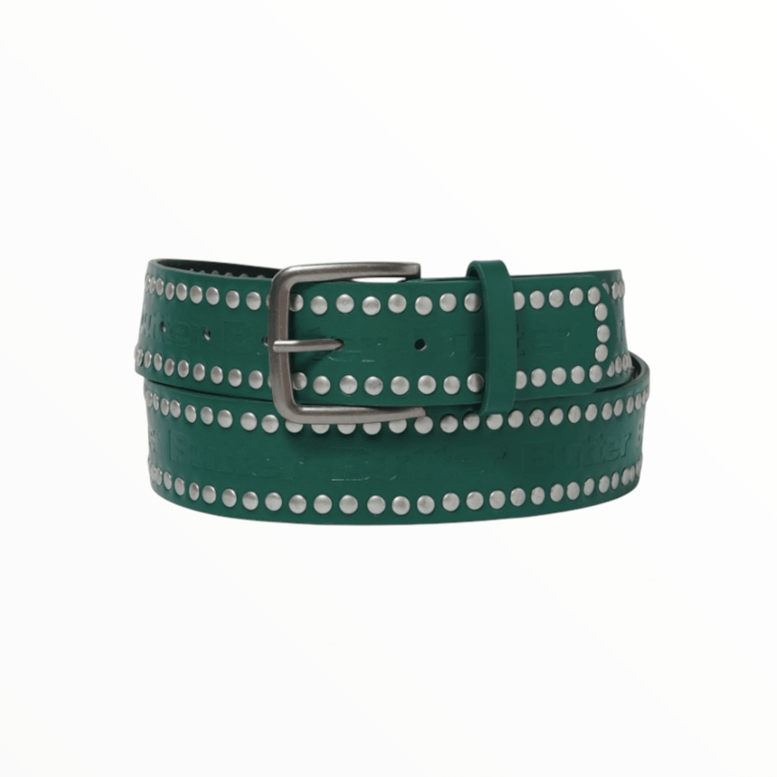 Butter Goods Studded Belt - Green - Spin Limit Boardshop