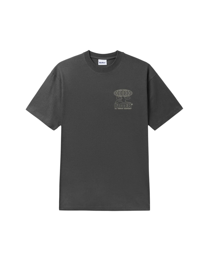 Butter Goods Terrain Tee - Washed Black - Spin Limit Boardshop