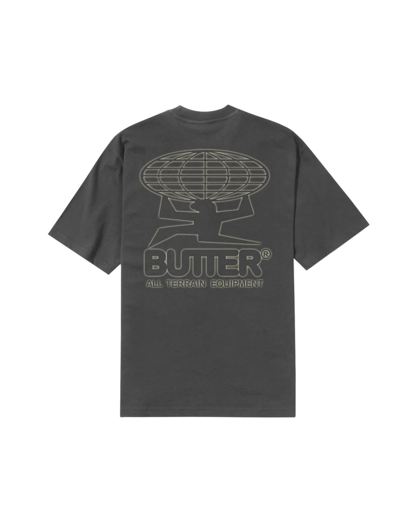 Butter Goods Terrain Tee - Washed Black - Spin Limit Boardshop