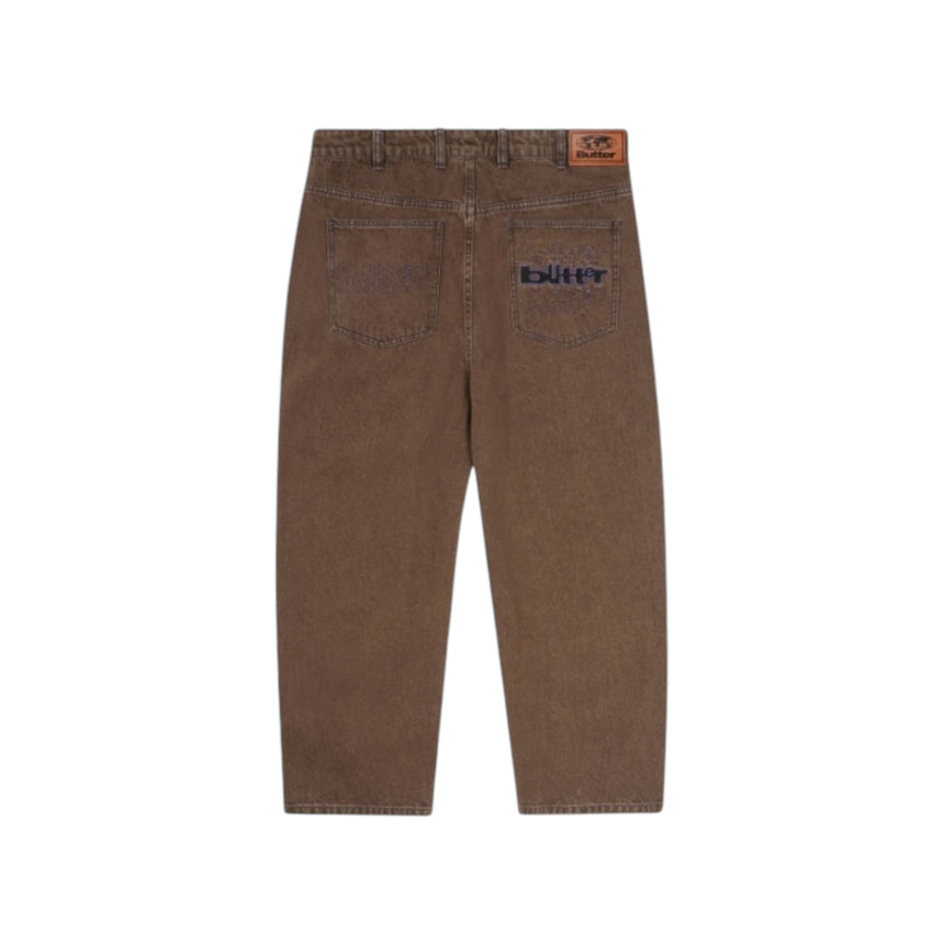 Butter Goods Warped Denim Jeans - Washed Brown - Spin Limit Boardshop