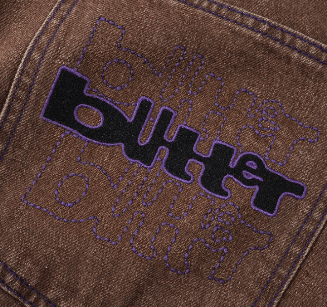 Butter Goods Warped Denim Jeans - Washed Brown - Spin Limit Boardshop