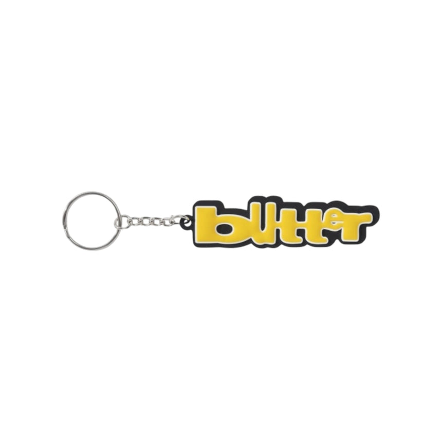 Butter Goods Warped Rubber Key Chain - Yellow - Spin Limit Boardshop