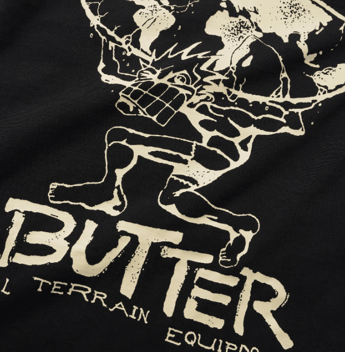 Butter Terrain Tee - Black - Spin Limit Boardshop