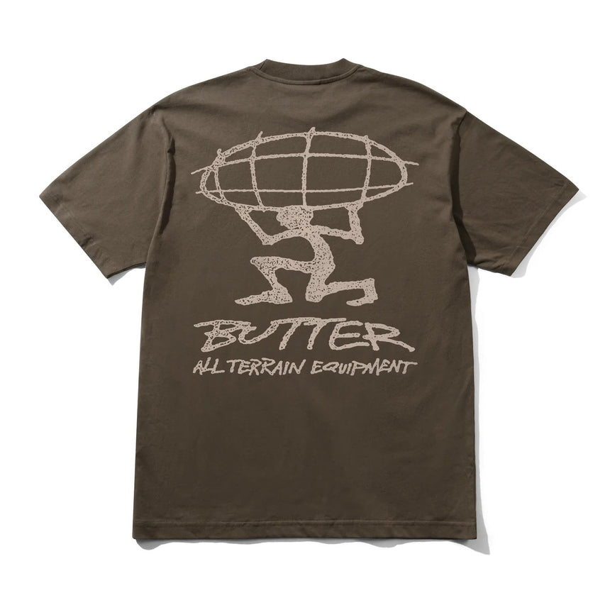Butter Terrain Tee - Brown - Spin Limit Boardshop