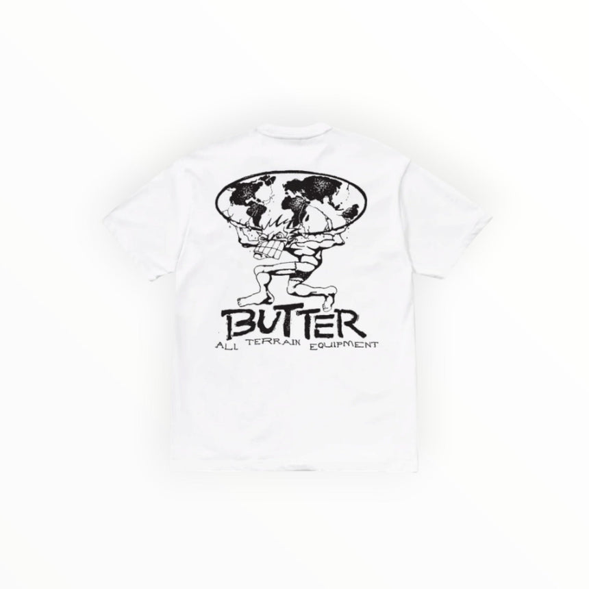 Butter Terrain Tee - White - Spin Limit Boardshop