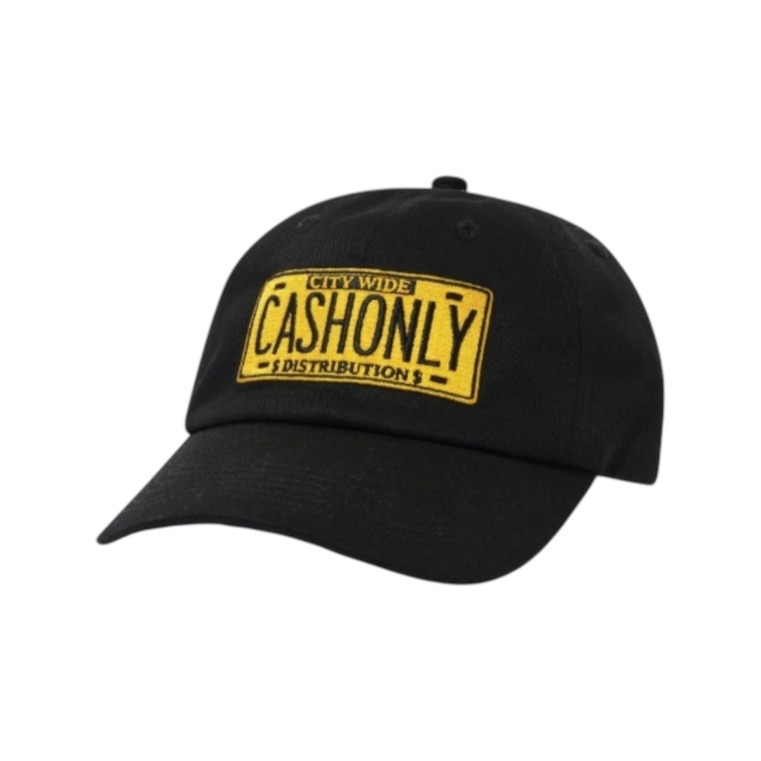Cash Only License Plate Snapback - Black - Spin Limit Boardshop