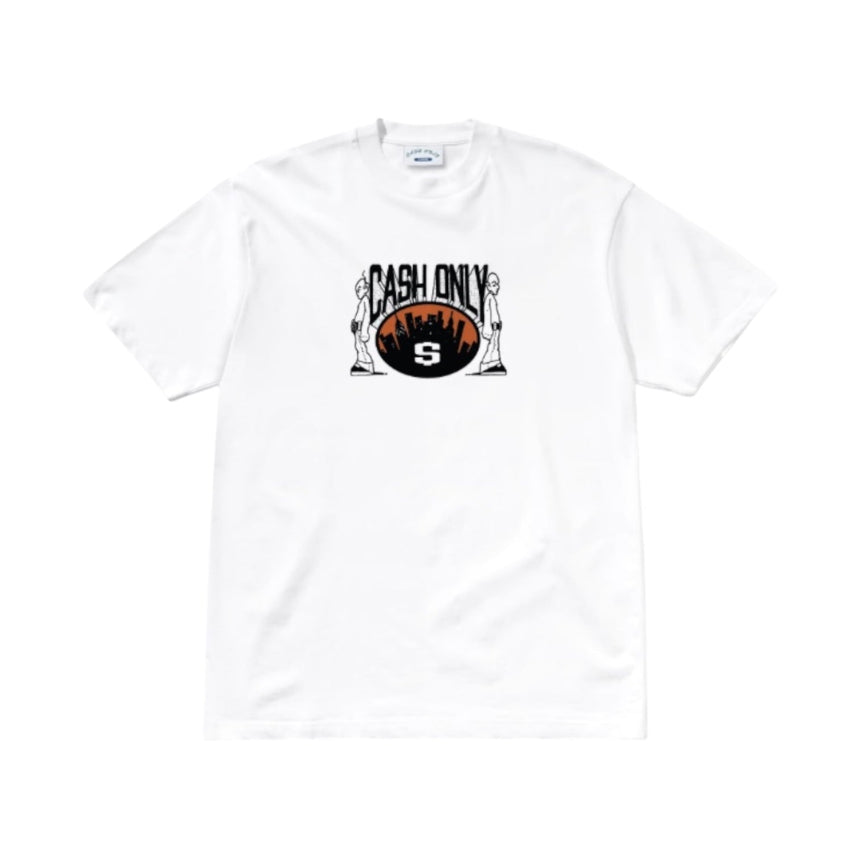 Cash Only Metro Tee - White - Spin Limit Boardshop
