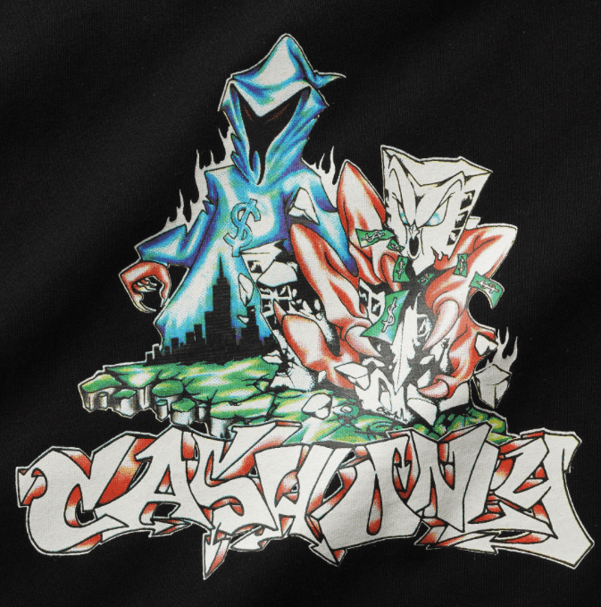 Cash Only Reaper Tee - Black - Spin Limit Boardshop