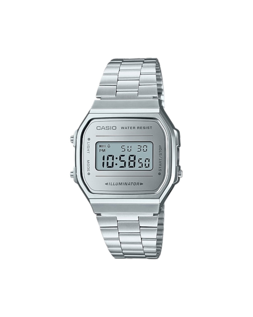 Casio Watch Vintage Digital Silver A168WEM - 7 - Spin Limit Boardshop