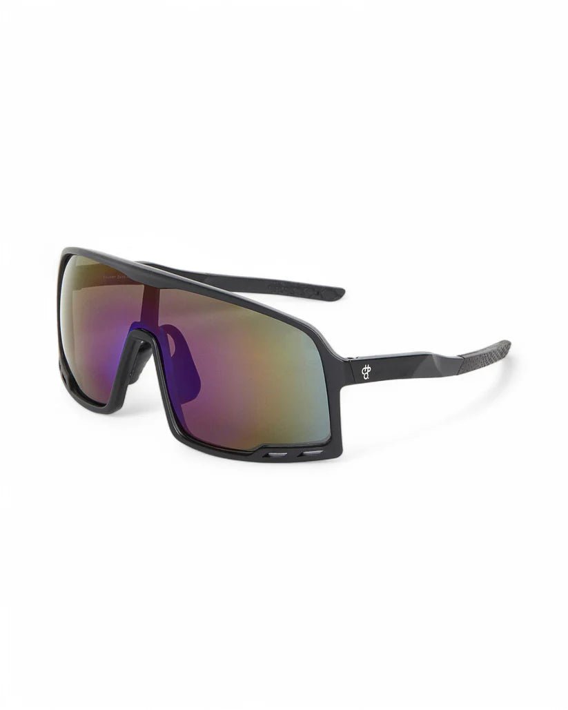 Chpo Henrik Sunglasses - Black Purple Mirror - Spin Limit Boardshop