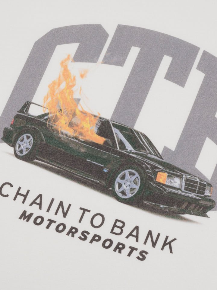 CTB Benz Of Fire Tee - White - Spin Limit Boardshop