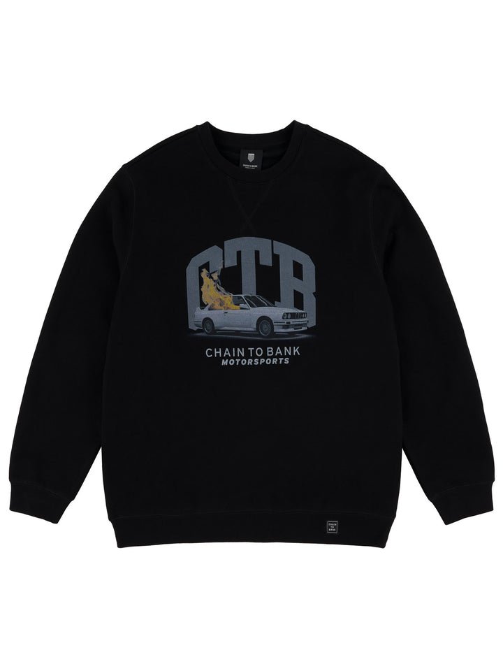 CTR Beemer On Fire Crewneck - Black - Spin Limit Boardshop