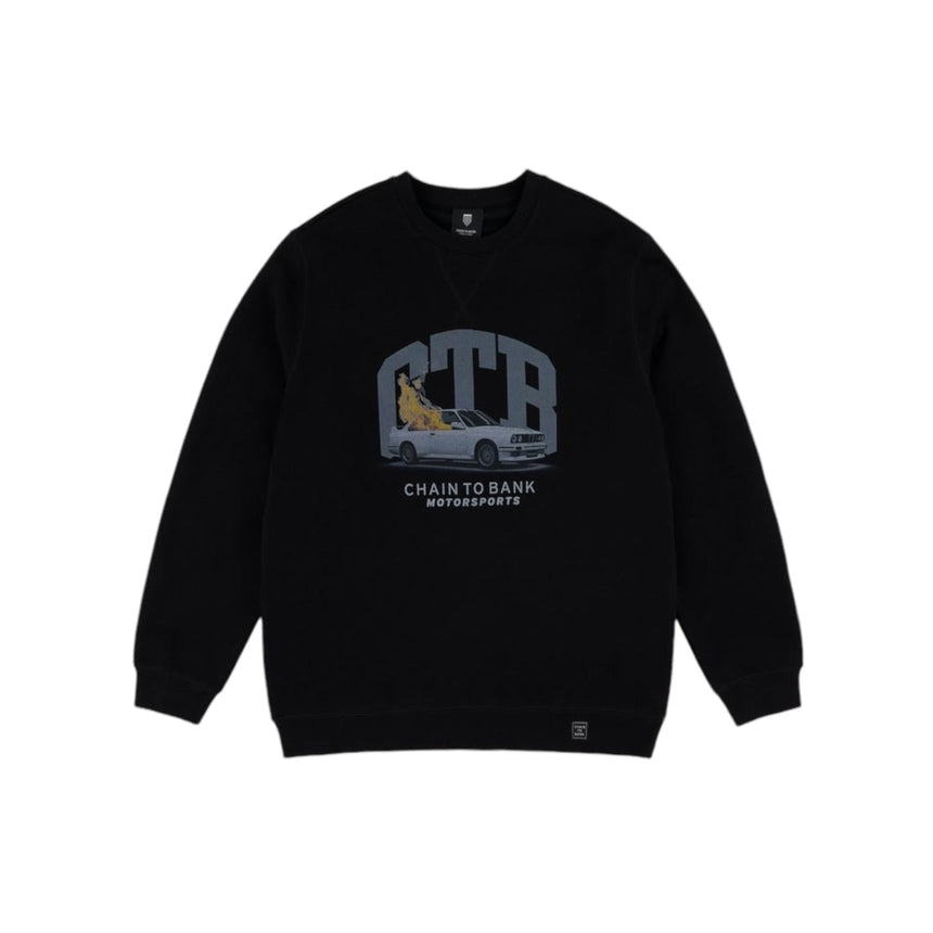 CTR Beemer On Fire Crewneck - Black - Spin Limit Boardshop