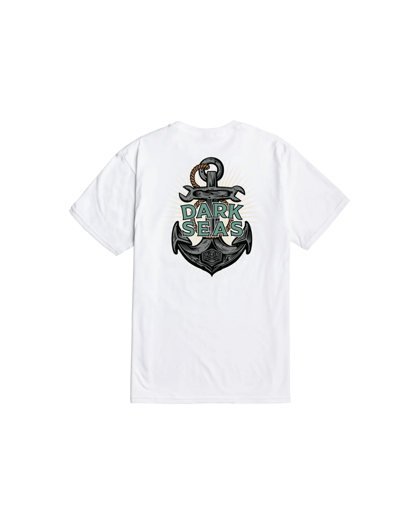Dark Seas Anchorage Tee - White - Spin Limit Boardshop