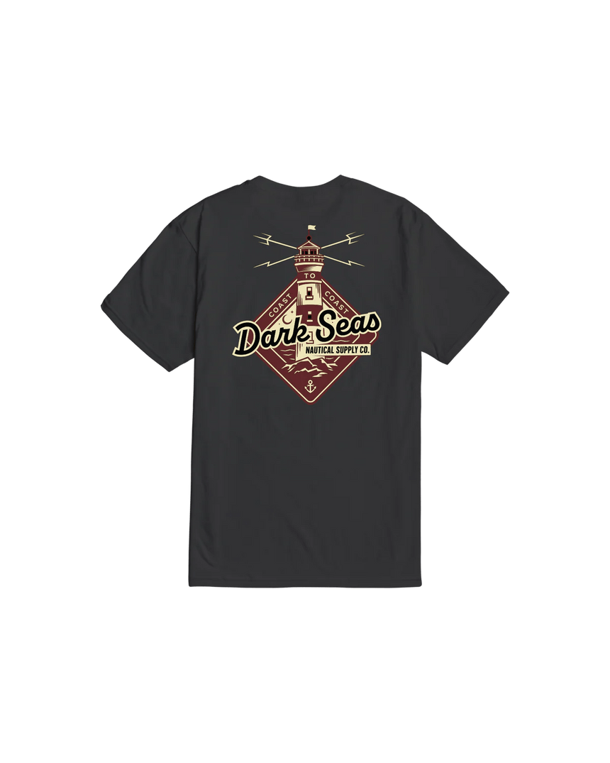 Dark Seas Beacon Tee - Charcoal - Spin Limit Boardshop
