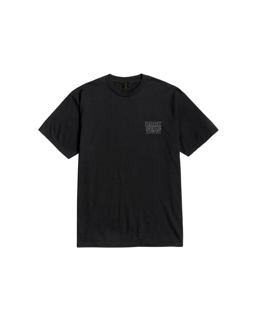 Dark Seas Dead Of Nite Tee - Black - Spin Limit Boardshop