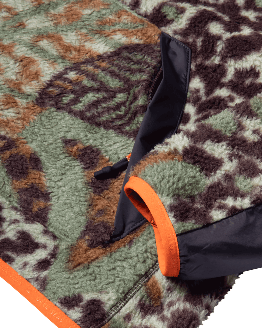 Dark Seas Glendora Sherpa Hooded Anorak - Camo - Spin Limit Boardshop