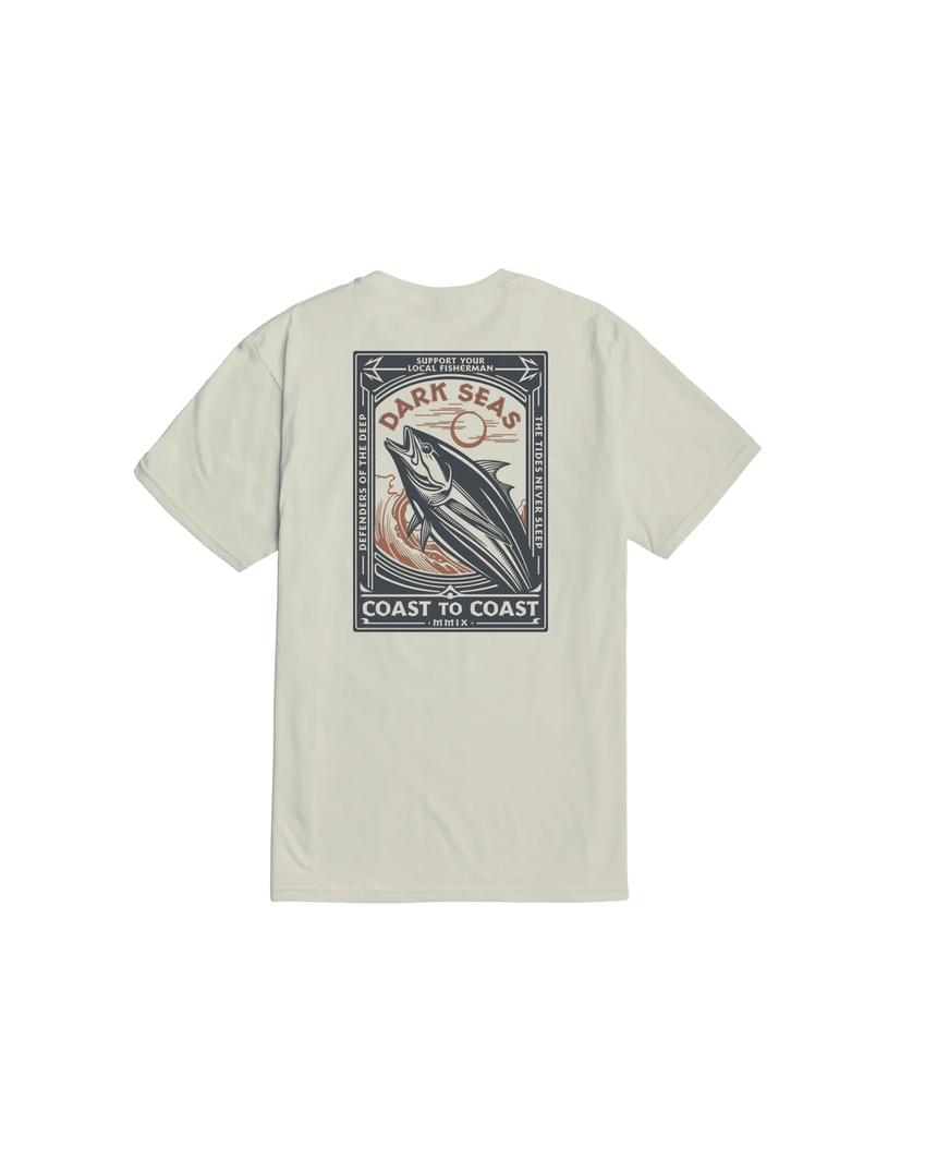 Dark Seas Never Sleep Tee - Cream - Spin Limit Boardshop