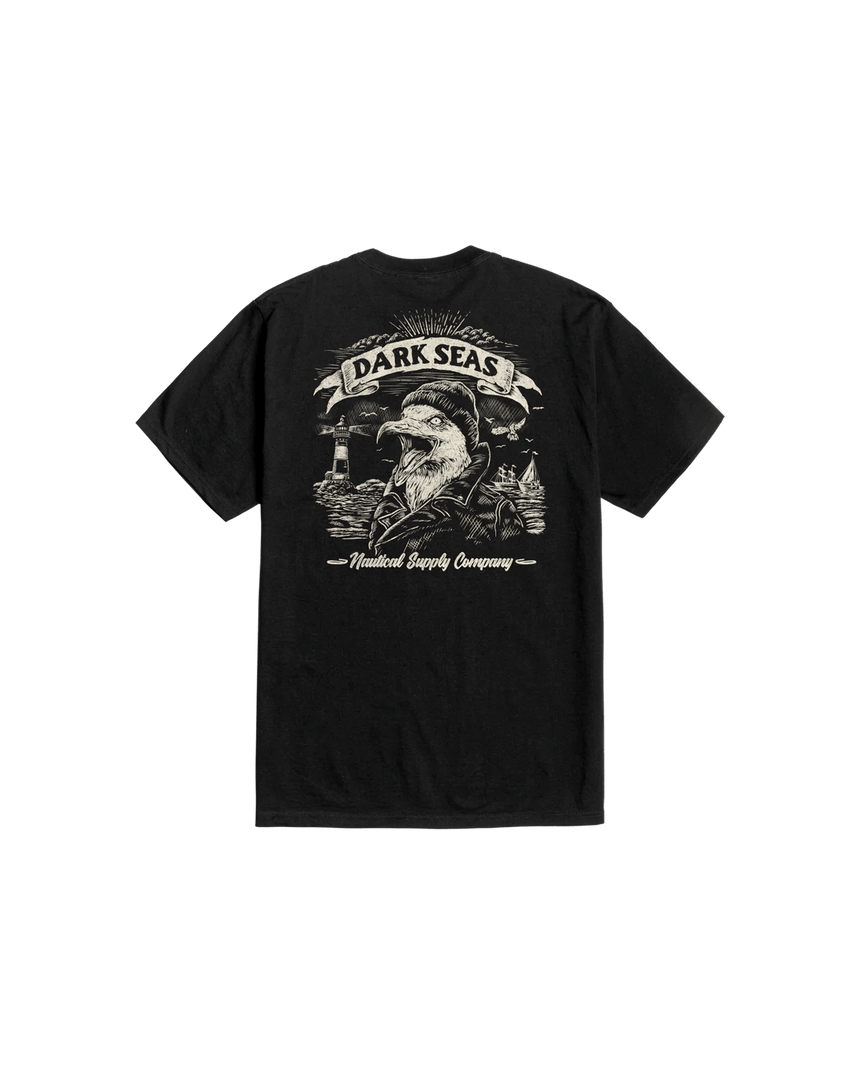 Dark Seas Skimmer Tee - Black - Spin Limit Boardshop