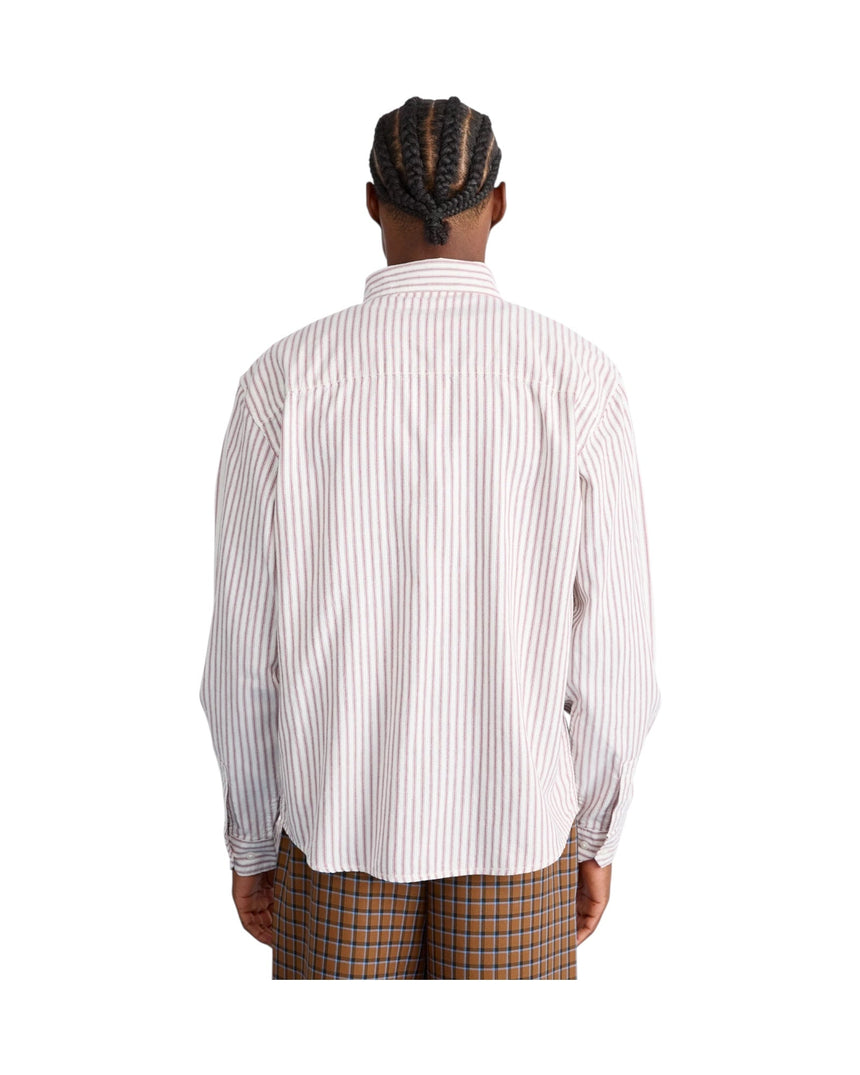 Dickies Chambray Woven Shirt - White Stripe - Spin Limit Boardshop